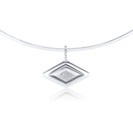 diamond unique silver necklace pendants