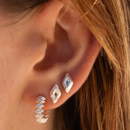 CLASSIC STUDS / AQUAMARINE - rraine