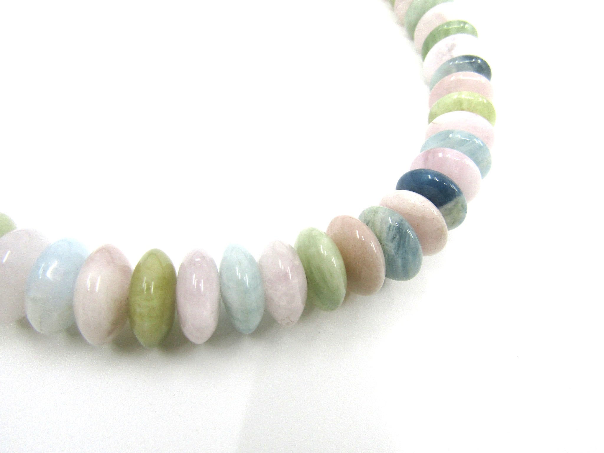 multi-color aquamarine choker