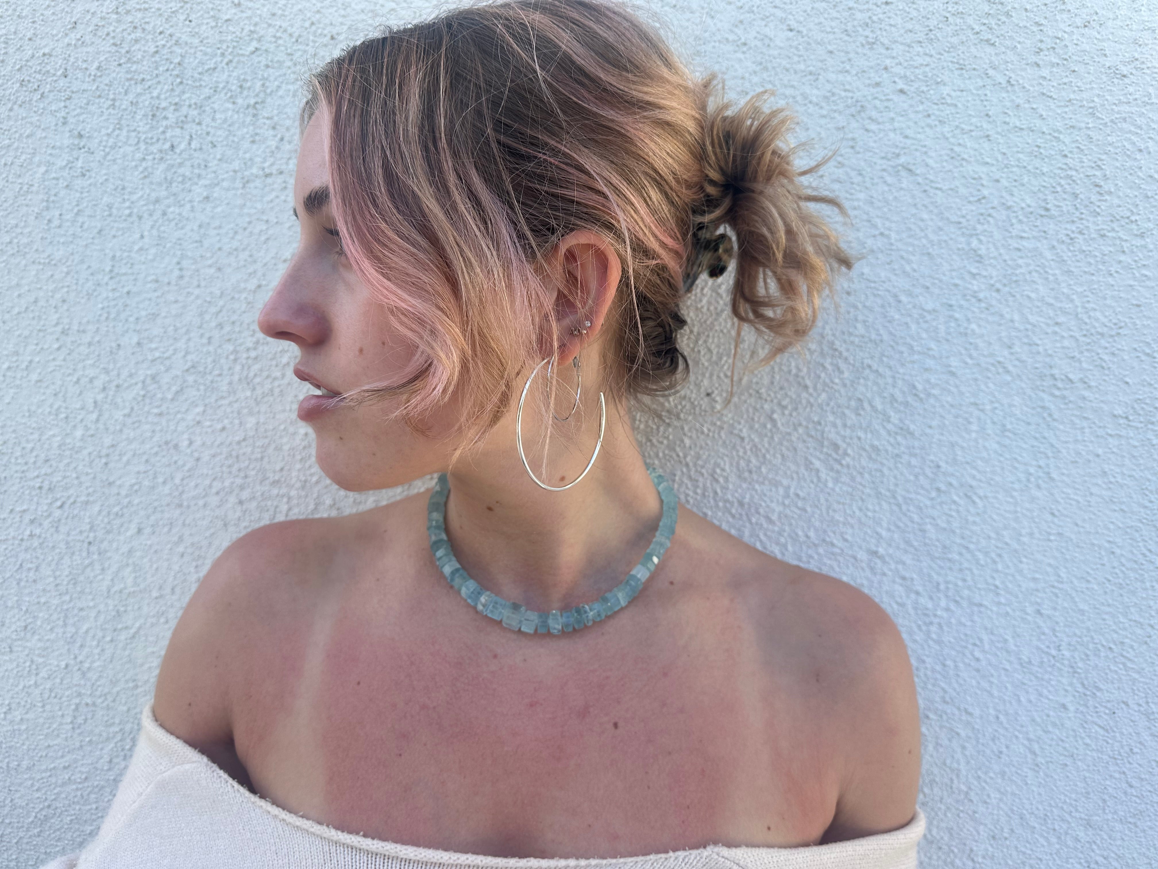 aquamarine choker