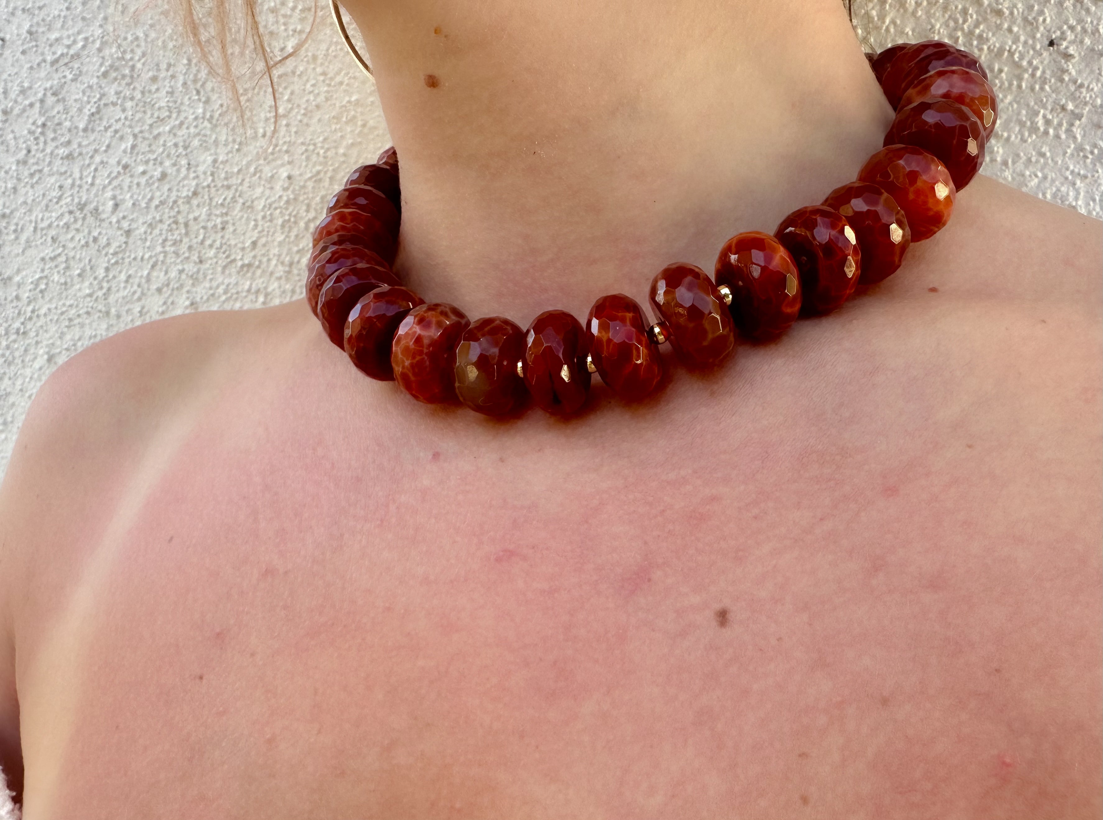 fire agate choker