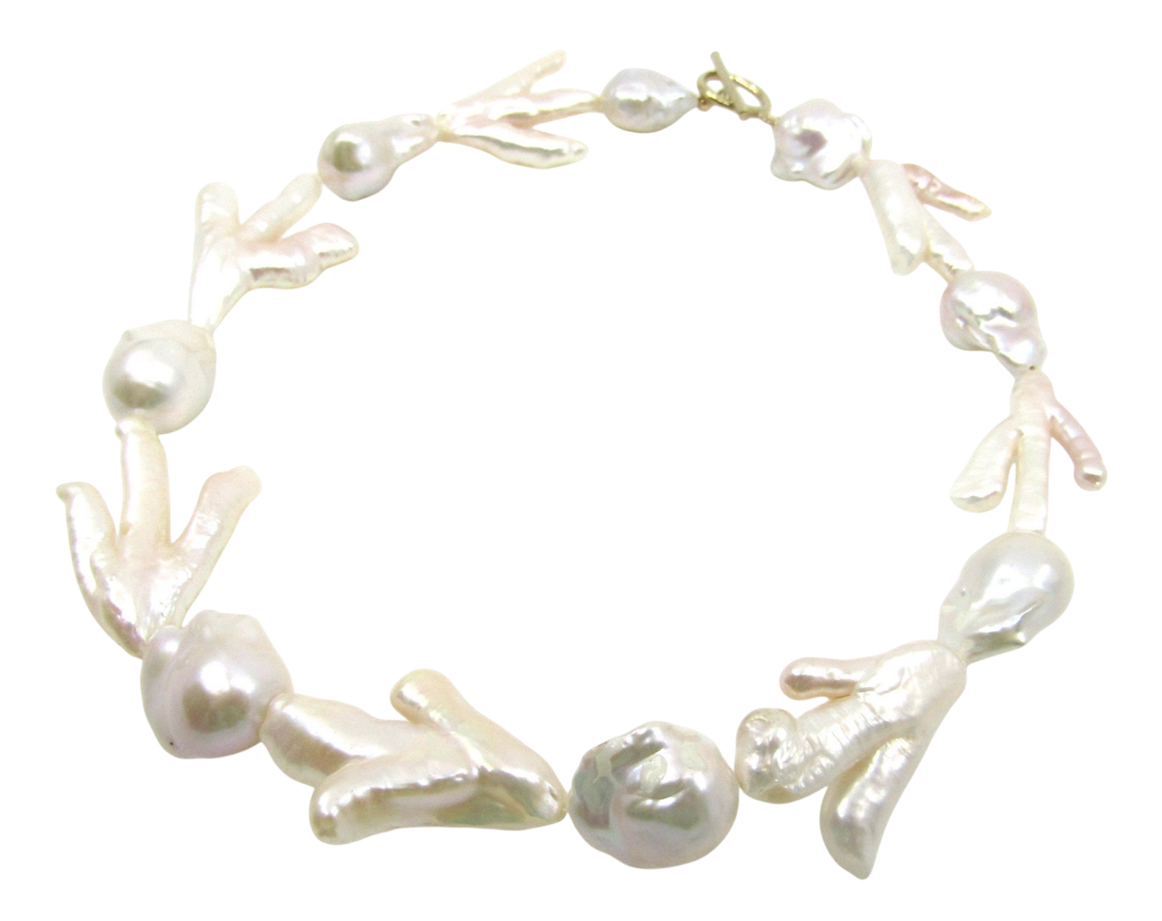 asymmetrical pearl choker