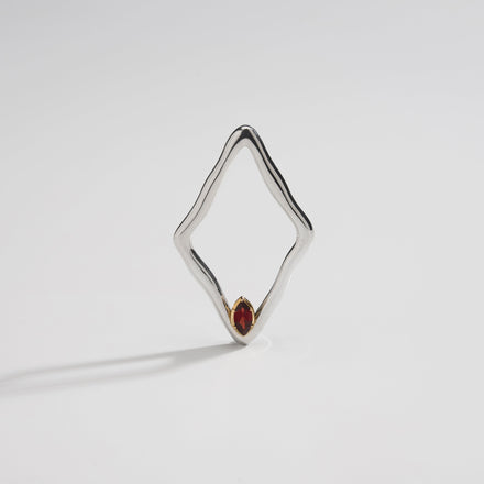 SPRING ST PENDANT / GARNET / SILVER / GOLD