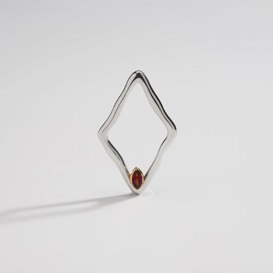 SPRING ST PENDANT / GARNET / SILVER / GOLD