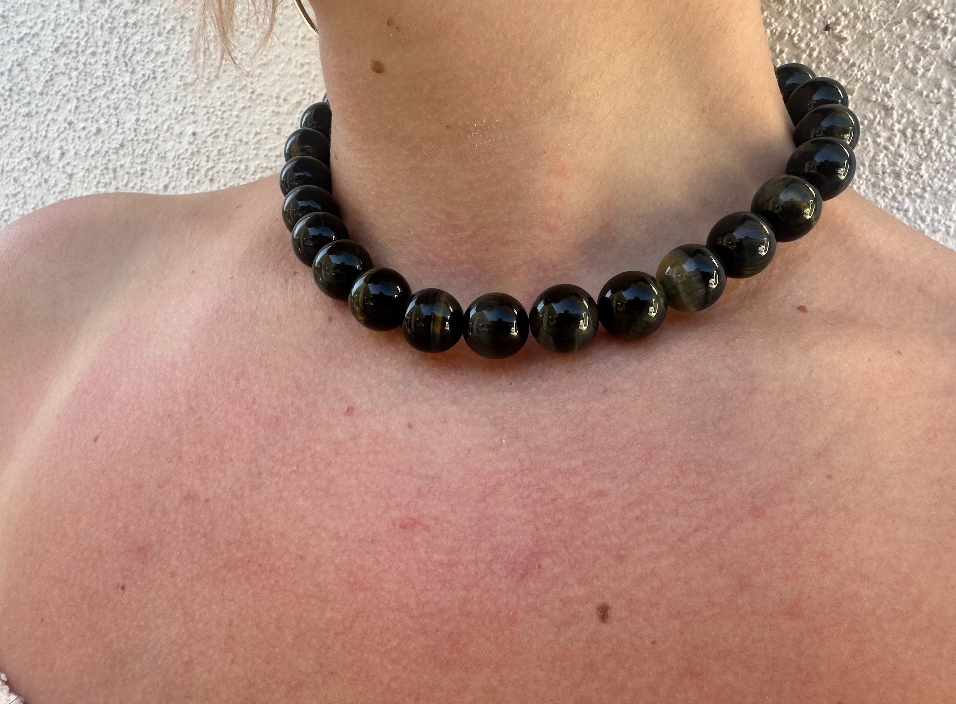 tiger eye choker