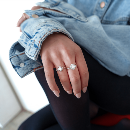 unique ring with gemstone statement piece