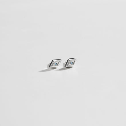 CLASSIC STUDS / AQUAMARINE - rraine