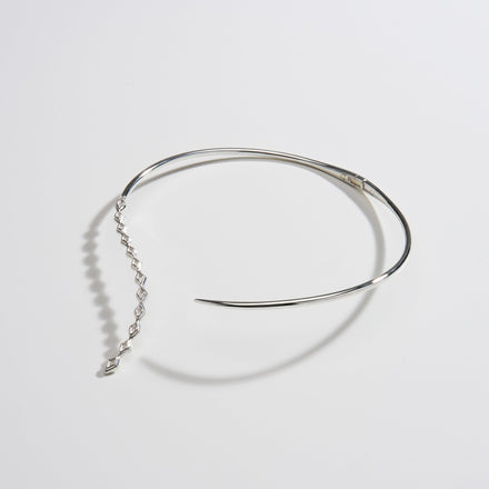 COLLAR / DIAMOND / SILVER - rraine
