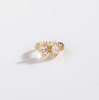 DOUBLE MARQUISE BUTTERFLY RING - rraine