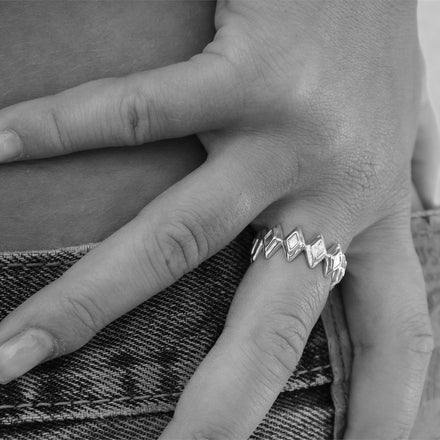 unique stackable ring silver sets