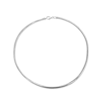 SNAKE CHAIN - Sterling Silver Statement Necklace