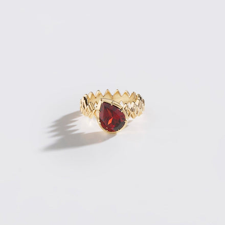 TILTED PEAR RING - rraine